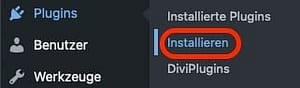 Plugins>Installieren