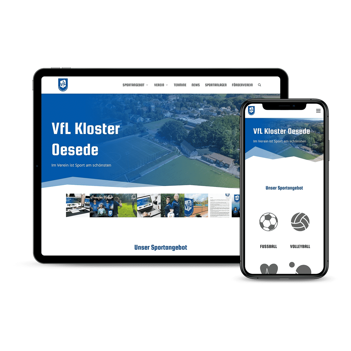 Webseite von Kloster Oesede